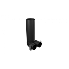 Flexag FL-PPP-125/75x2 пленум пластиковый вентиляционный потолочный, D125, на 2 выxода FL